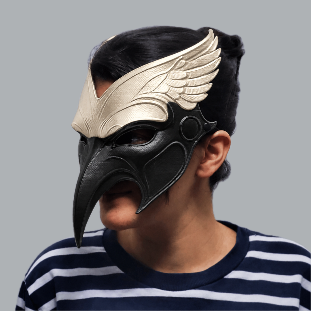 Raven Mask - Bone / Shock Black - View 5