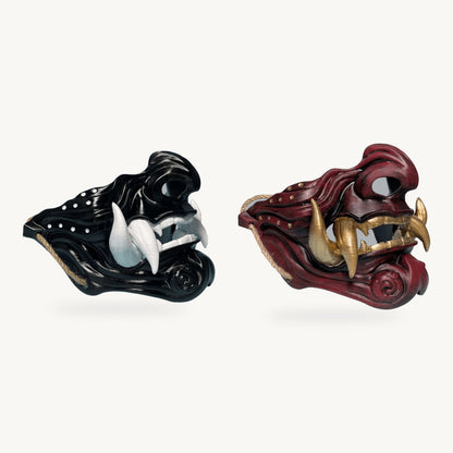 Samurai Rivals — Samurai Oni Mask - Black and Samurai Oni Mask - Red