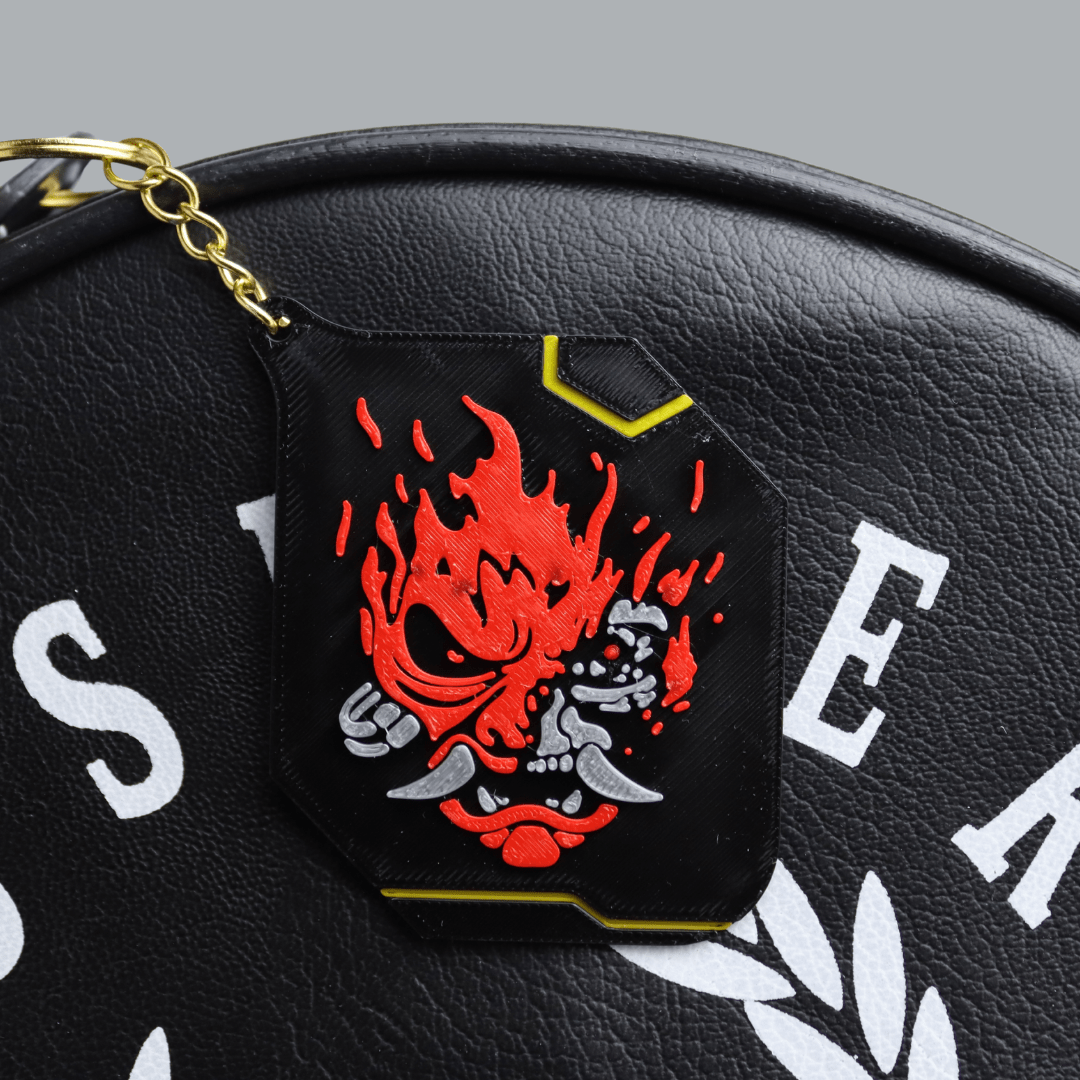 Space Armory Cyber Oni Keychain Masks