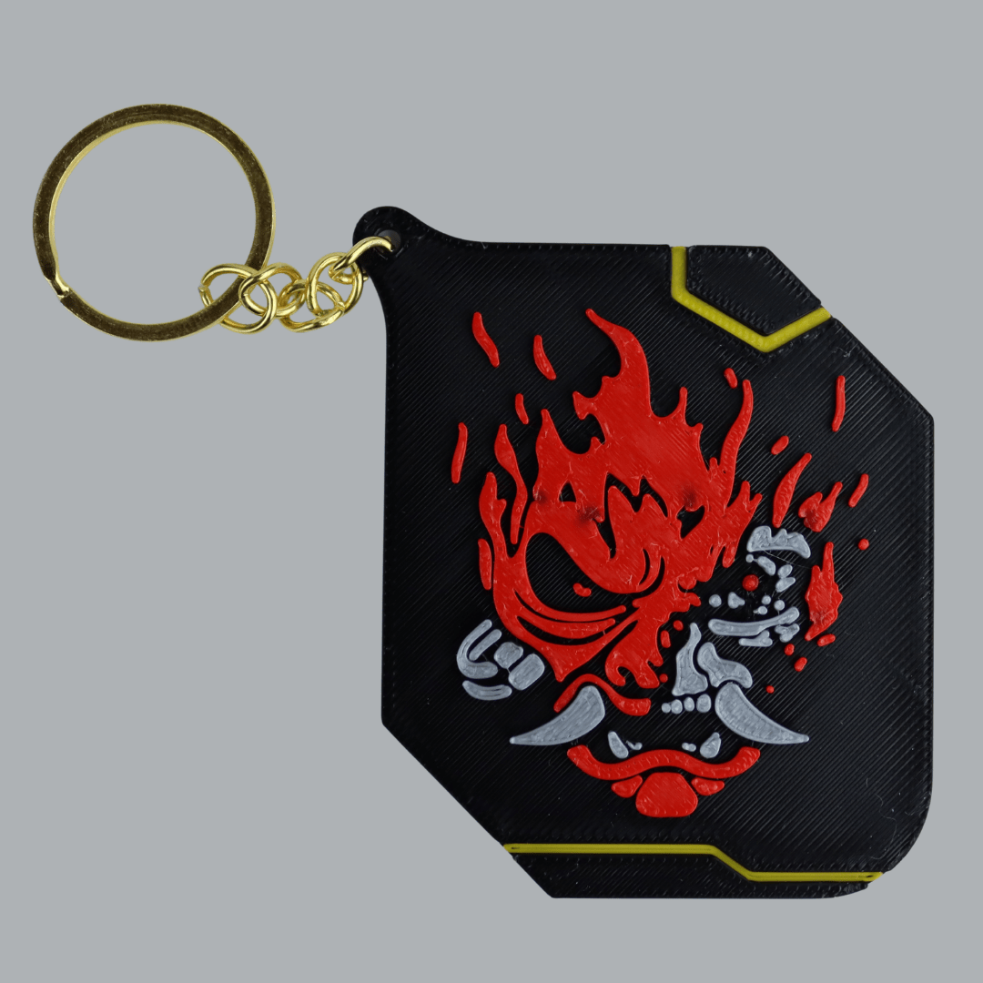 Space Armory Cyber Oni Keychain Masks
