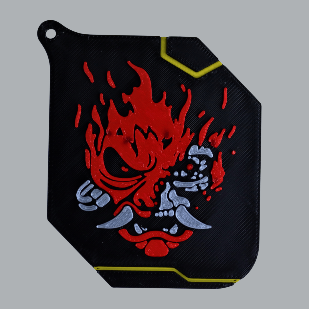 Space Armory Cyber Oni Keychain Masks