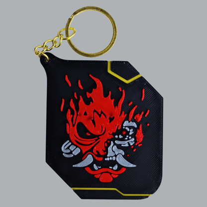 Space Armory Cyber Oni Keychain Masks