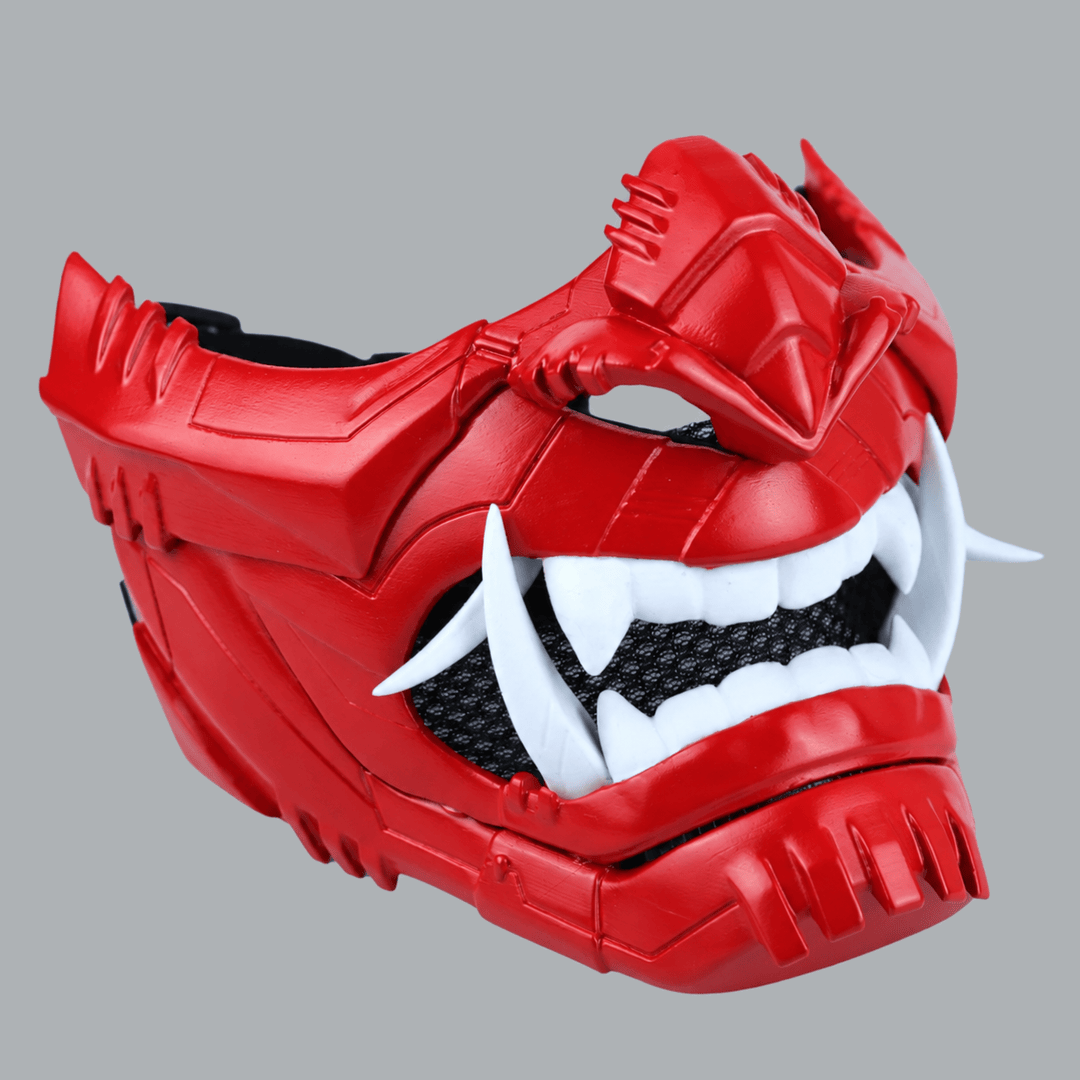 Space Armory Cyber Oni Mask - Fire Red Masks
