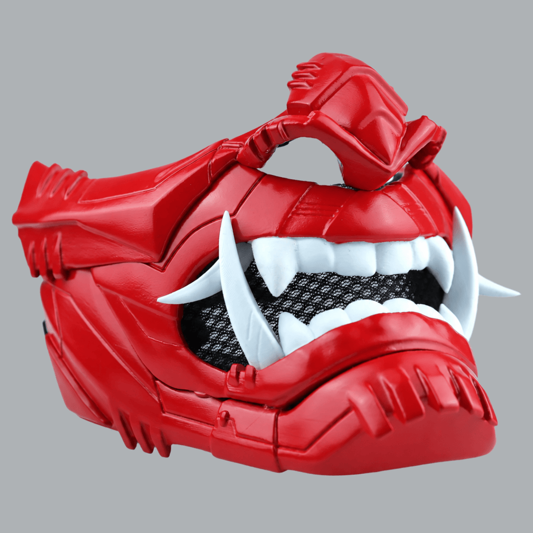 Space Armory Cyber Oni Mask - Fire Red Masks