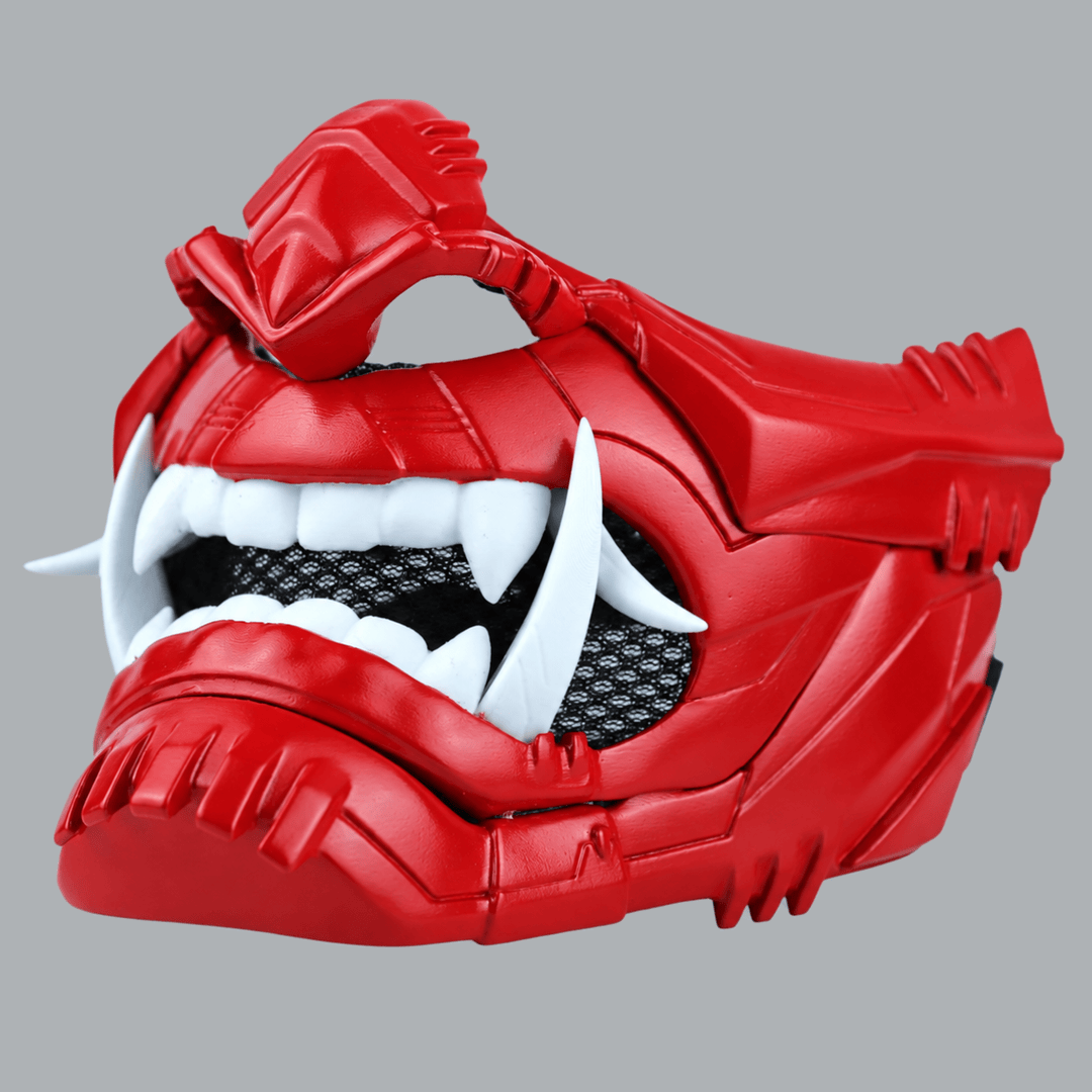 Space Armory Cyber Oni Mask - Fire Red Masks