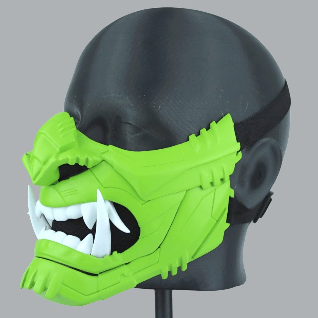 Space Armory Cyber Oni Mask - Lime Masks