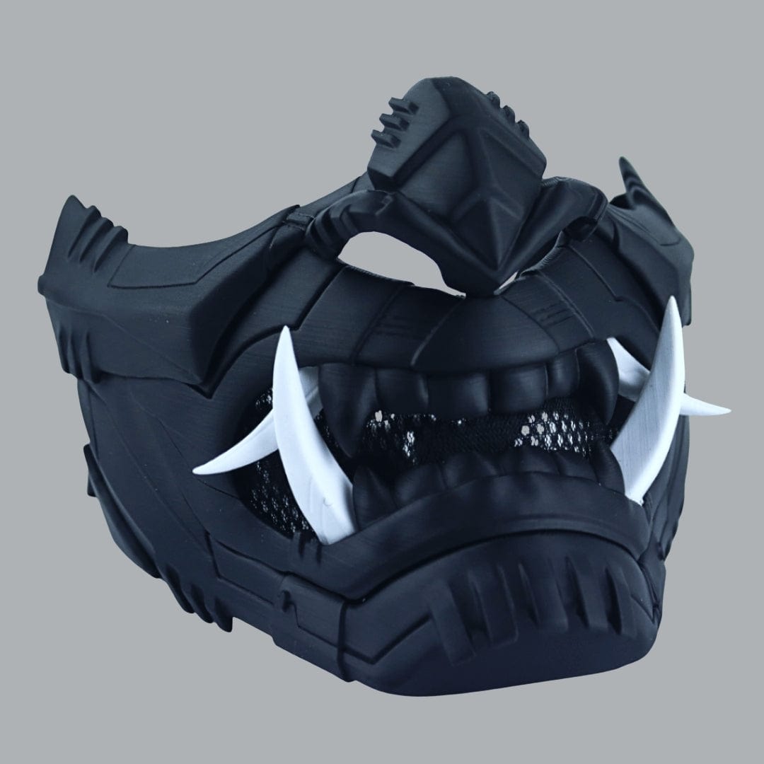 Space Armory Cyber Oni Mask - Matte Black Masks
