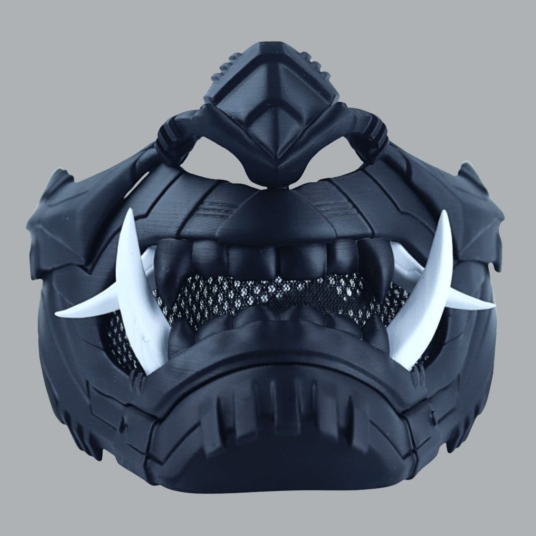 Space Armory Cyber Oni Mask - Matte Black Masks