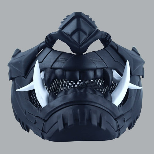 Space Armory Cyber Oni Mask - Matte Black Masks