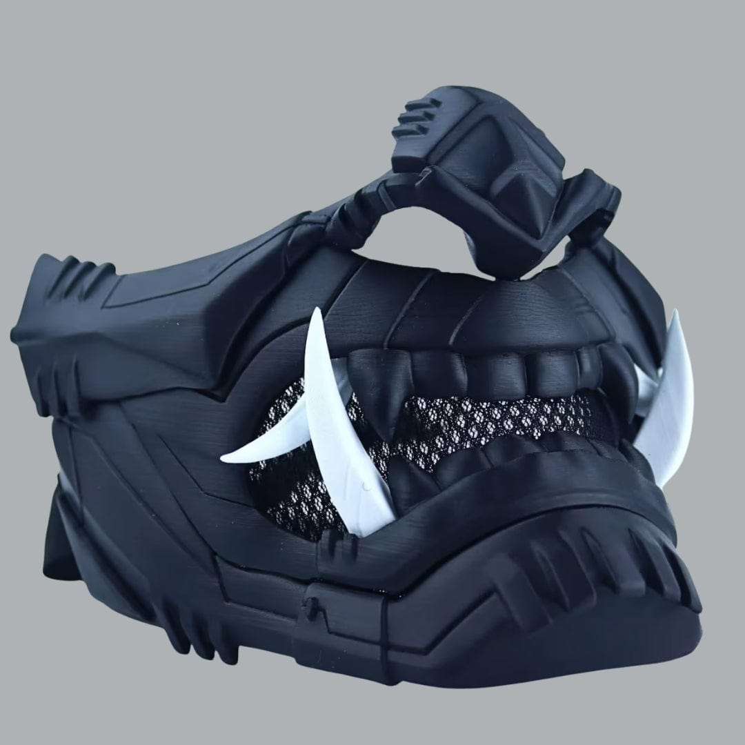 Space Armory Cyber Oni Mask - Matte Black Masks