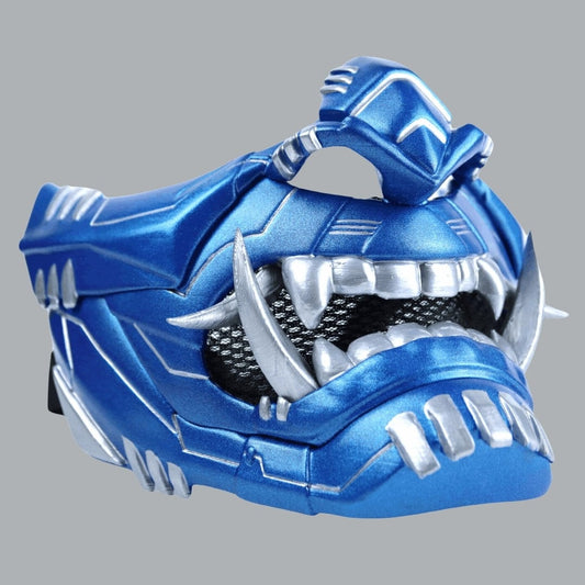 Space Armory Cyber Oni Mask - Metallic Blue Masks