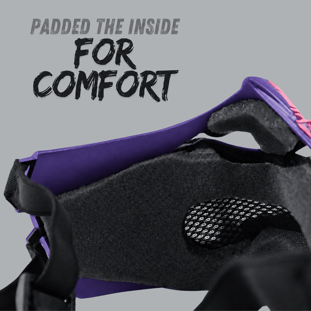Space Armory Cyber Oni Mask - Royal Purple / Pink Masks