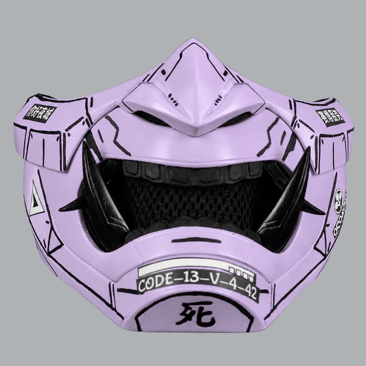 Space Armory Cyberpunk Oni Mask - Light Lilac Masks