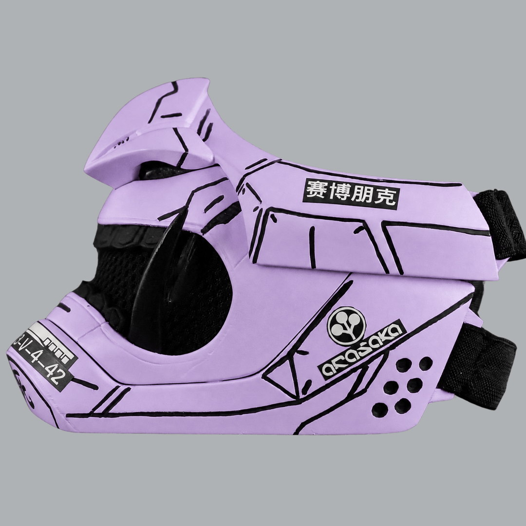Space Armory Cyberpunk Oni Mask - Light Lilac Masks