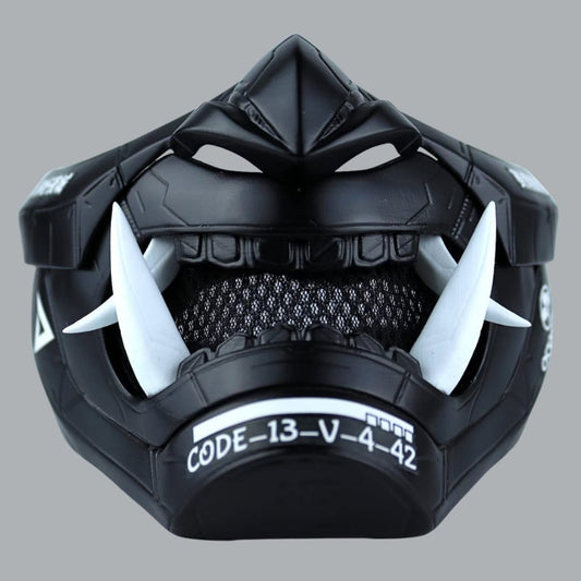 Space Armory Cyberpunk Oni Mask - Matte Black Masks