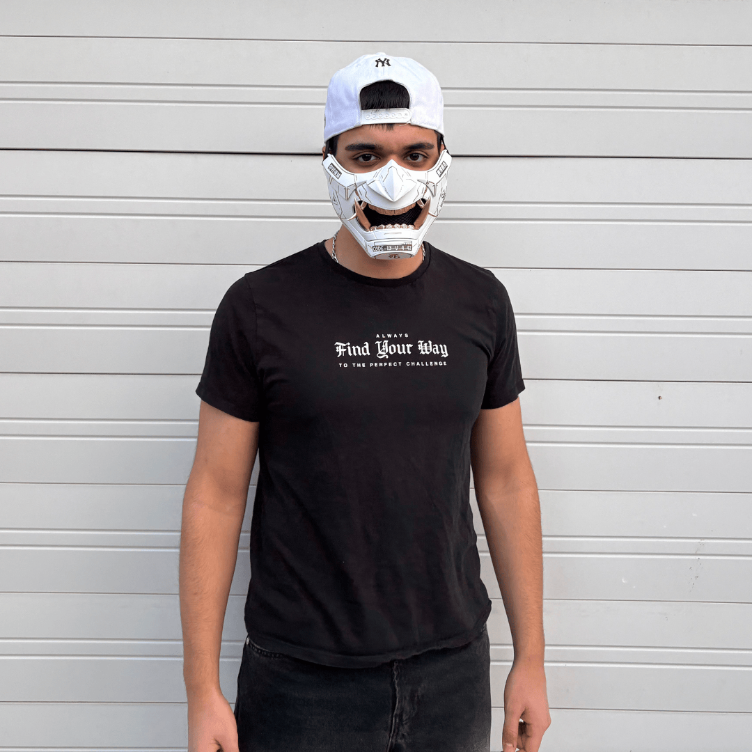 Space Armory Cyberpunk Oni Mask - Matte White Masks