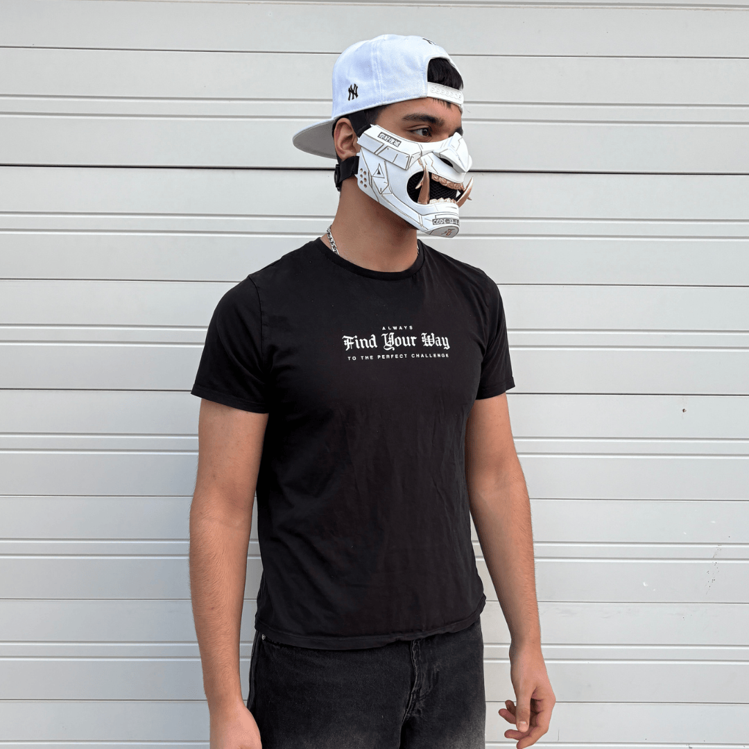 Space Armory Cyberpunk Oni Mask - Matte White Masks