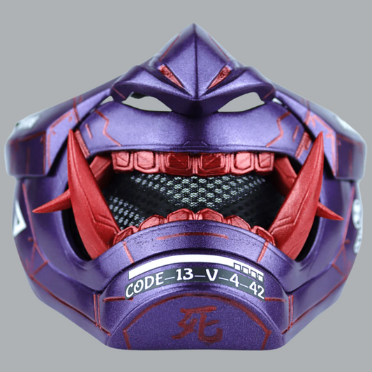 Space Armory Cyberpunk Oni Mask Metallic Violet Masks