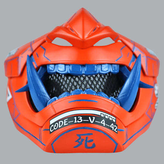Space Armory Cyberpunk Oni Mask Orange Masks
