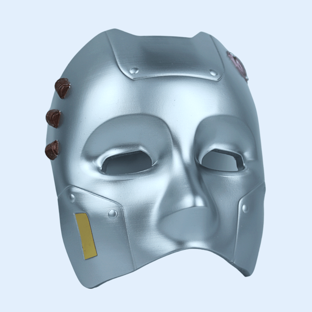 Space Armory Cyborg Android Robot Mask Matte Silver