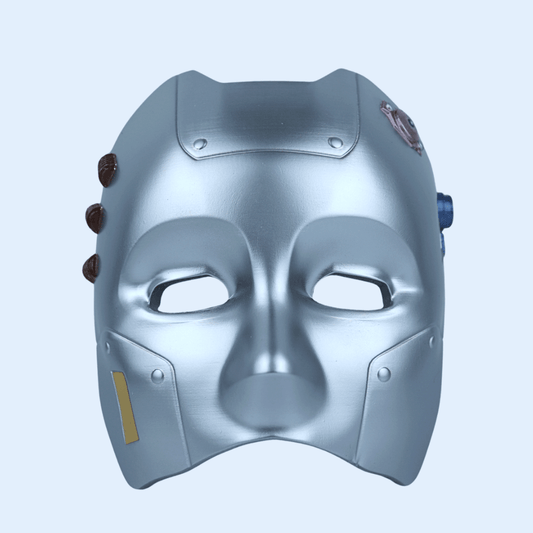 Space Armory Cyborg Android Robot Mask Matte Silver