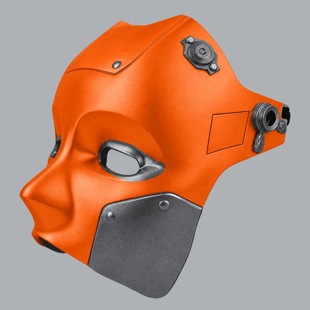 Space Armory Cyborg Android Robot Mask - Orange / Graphite Masks