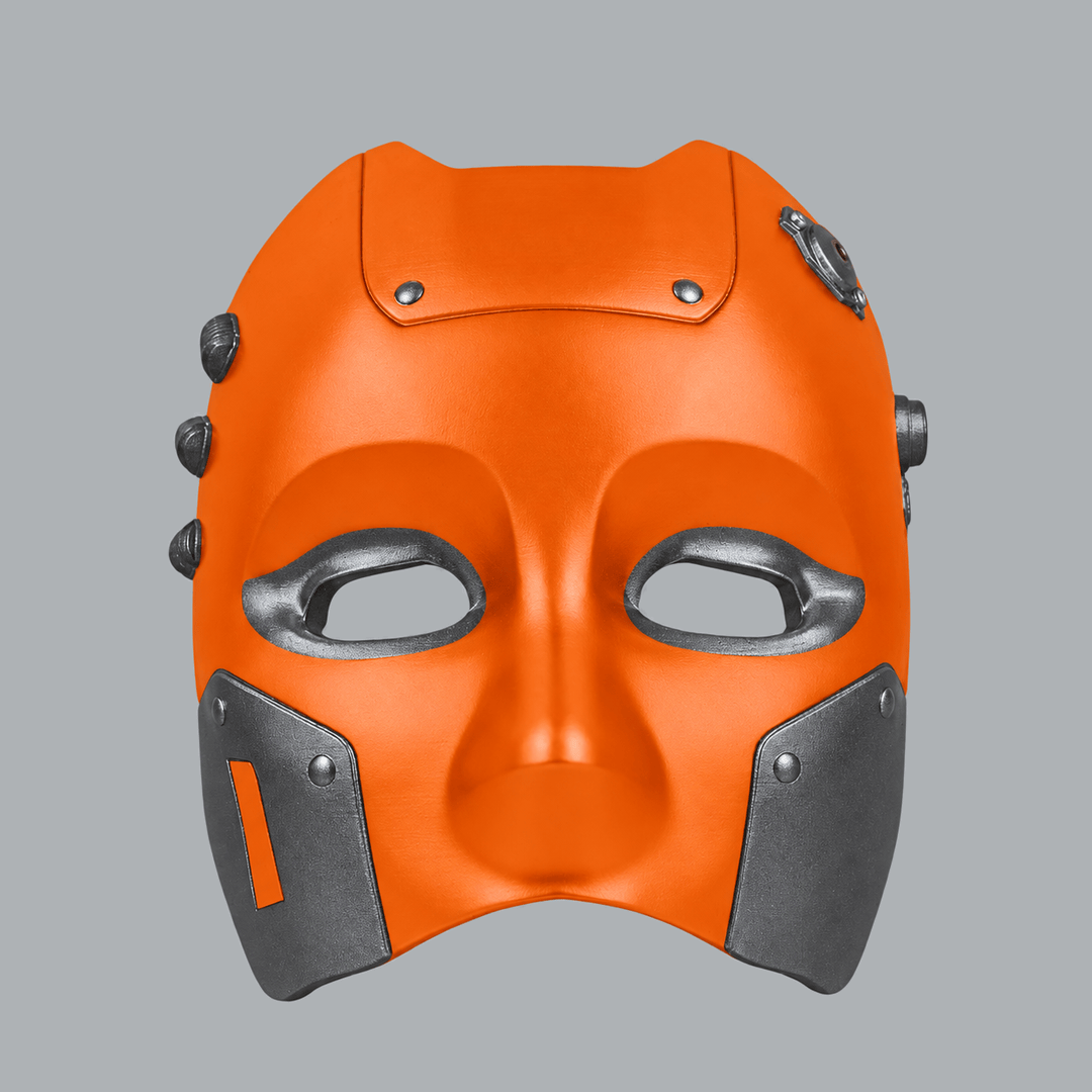 Space Armory Cyborg Android Robot Mask - Orange / Graphite Masks