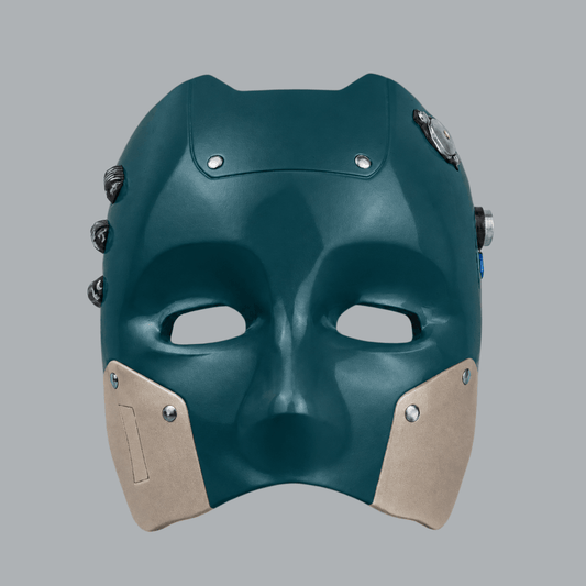 Space Armory Cyborg Android Robot Mask - Petrol / Champagner Masks