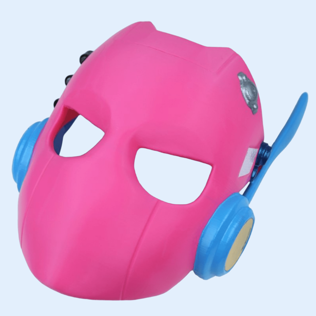 Space Armory Cyborg Android Robot Mask Pink