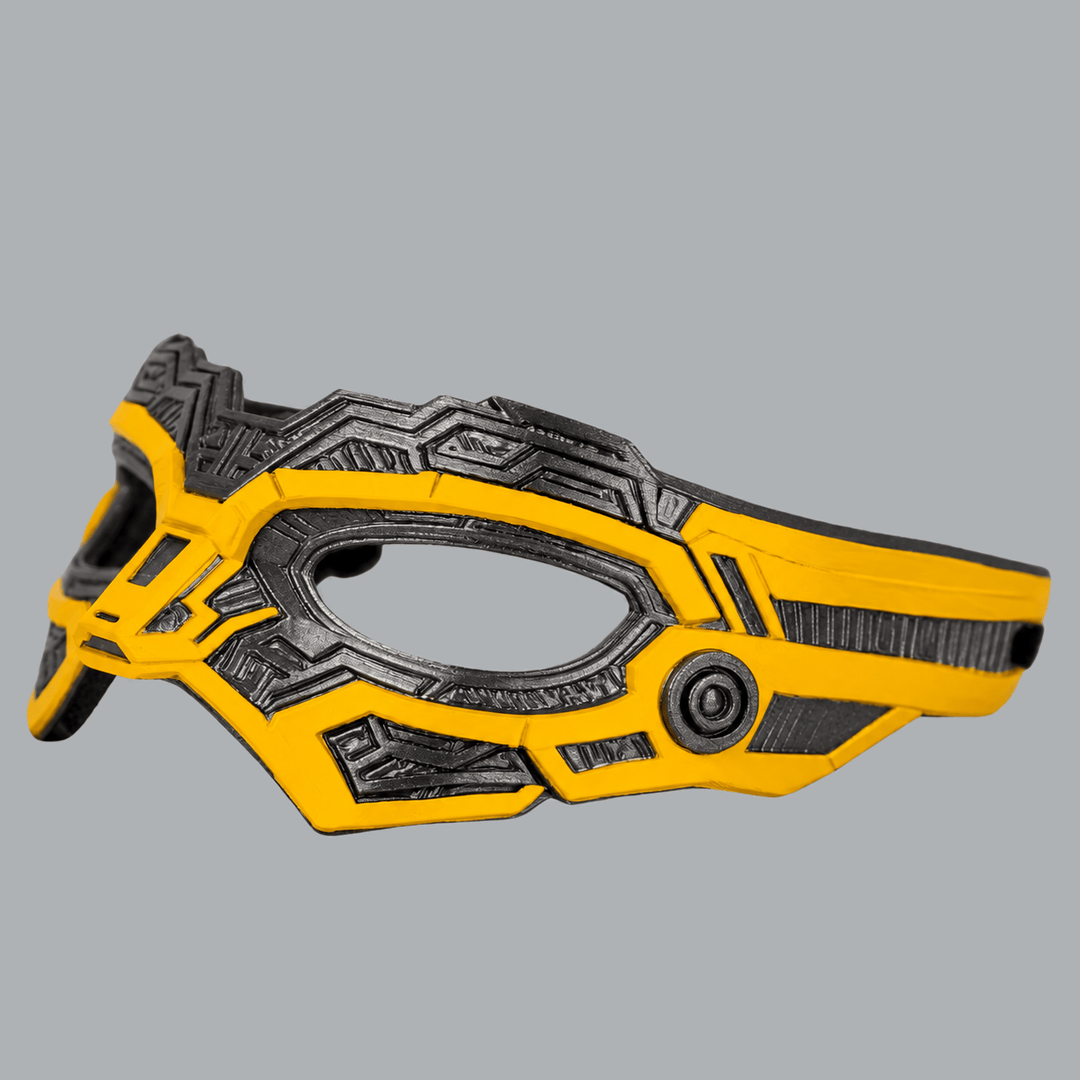Space Armory Cyborg Eyes Mask — Graphite / Yellow Masks