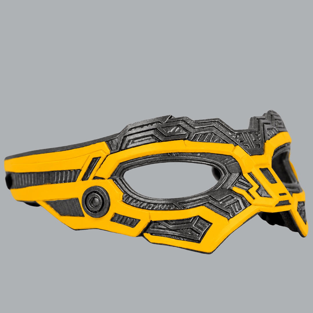 Space Armory Cyborg Eyes Mask — Graphite / Yellow Masks