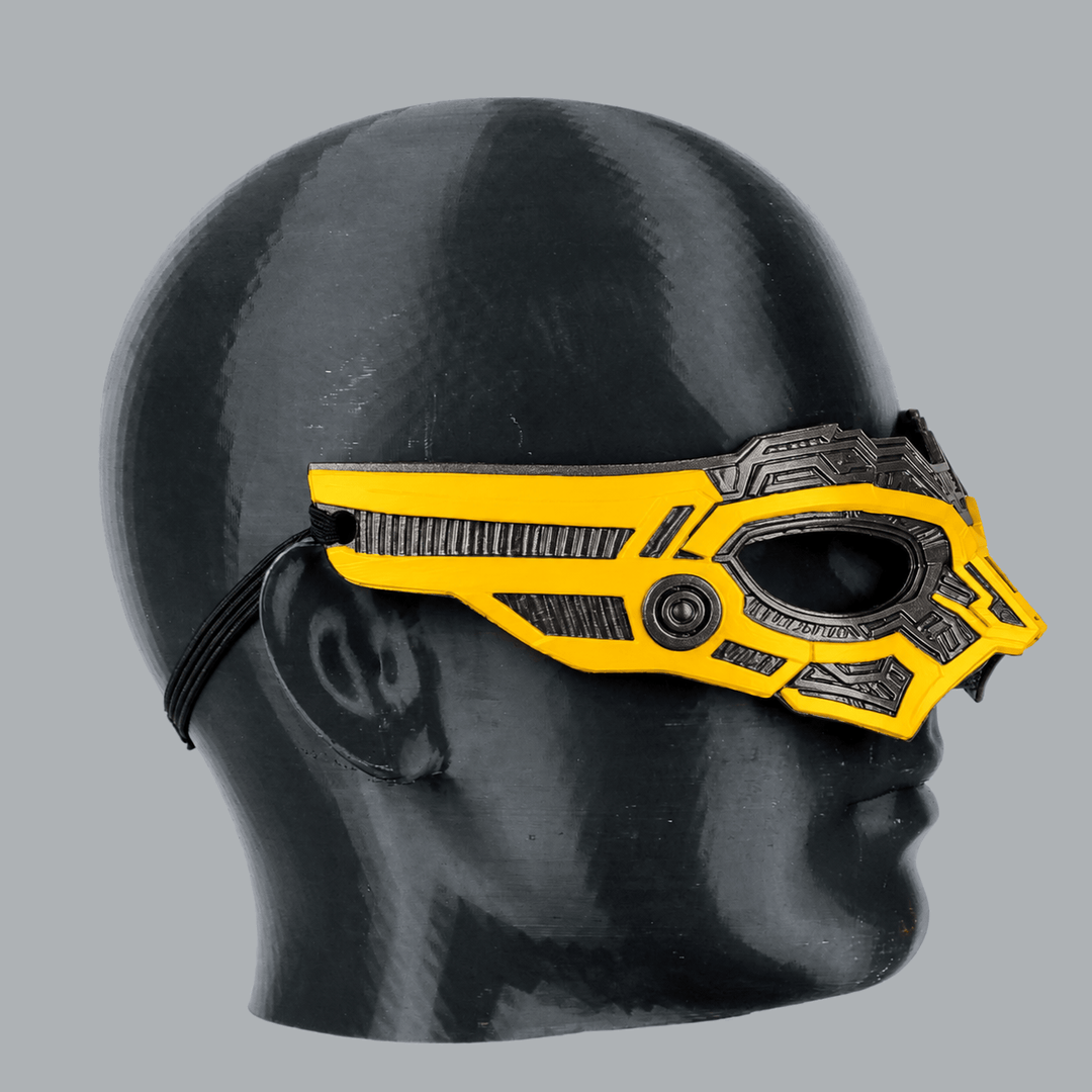 Space Armory Cyborg Eyes Mask — Graphite / Yellow Masks