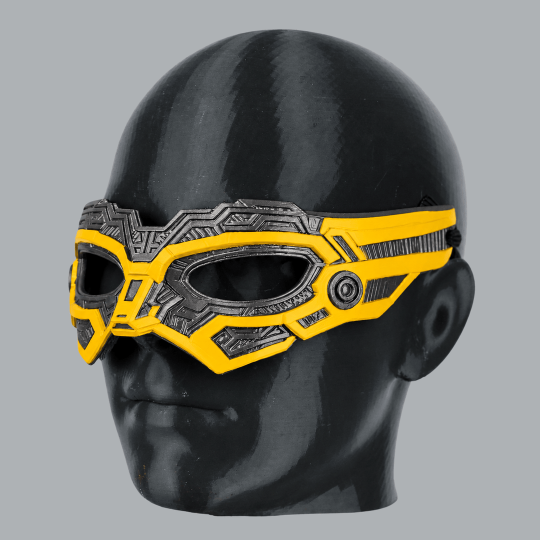 Space Armory Cyborg Eyes Mask — Graphite / Yellow Masks