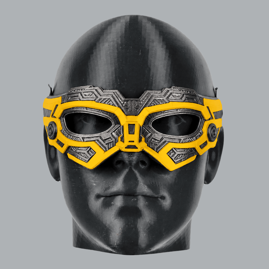 Space Armory Cyborg Eyes Mask — Graphite / Yellow Masks