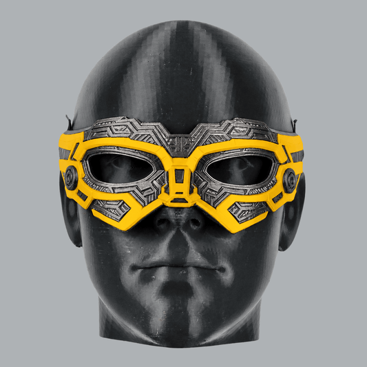 Space Armory Cyborg Eyes Mask — Graphite / Yellow Masks
