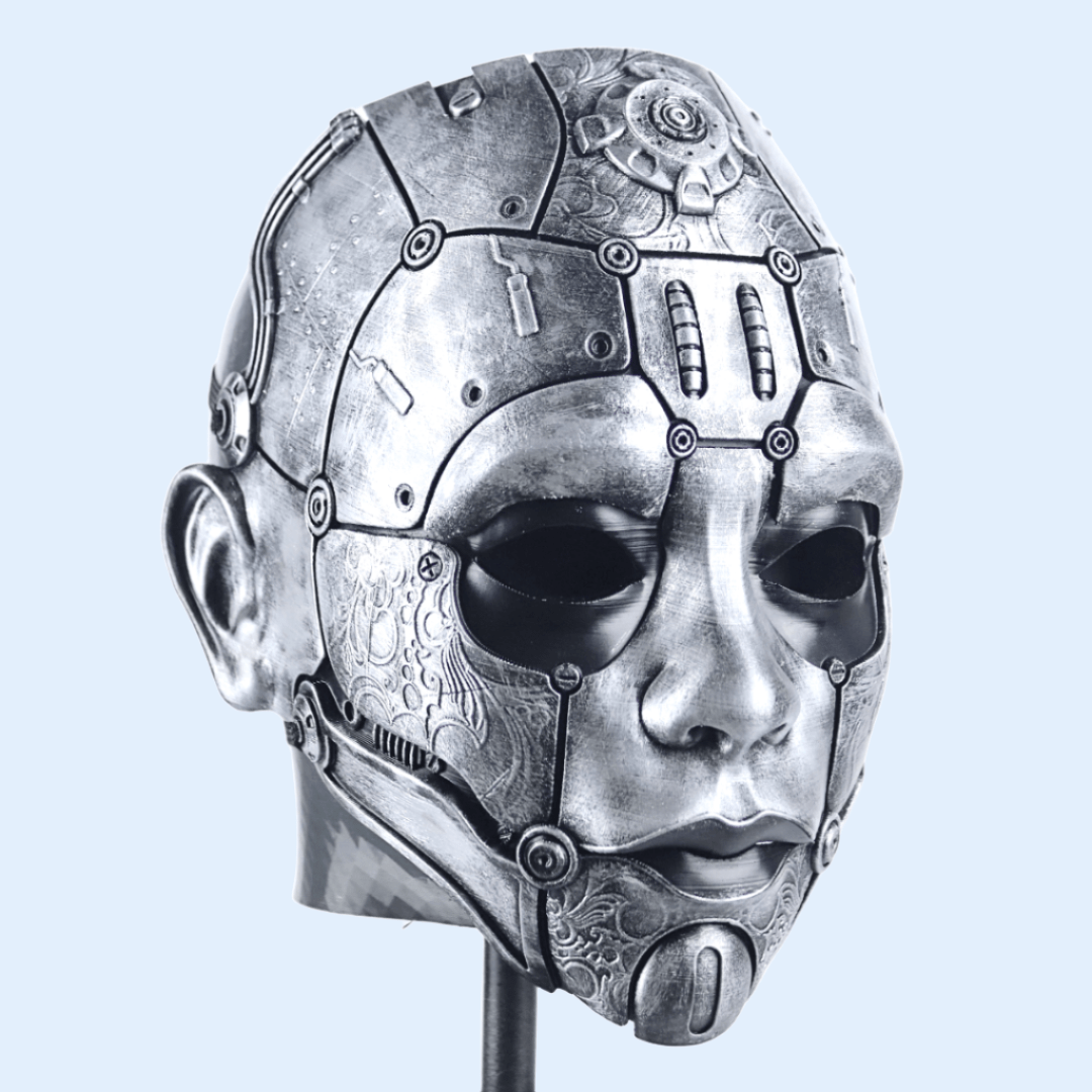 Space Armory Cyborg Humanoid Robot Mask