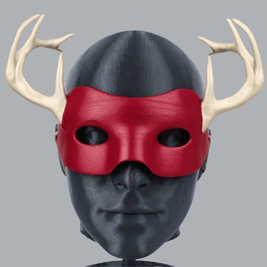 Space Armory Deer Animal Mask With Horn — Bone / Bloody Mary Masks