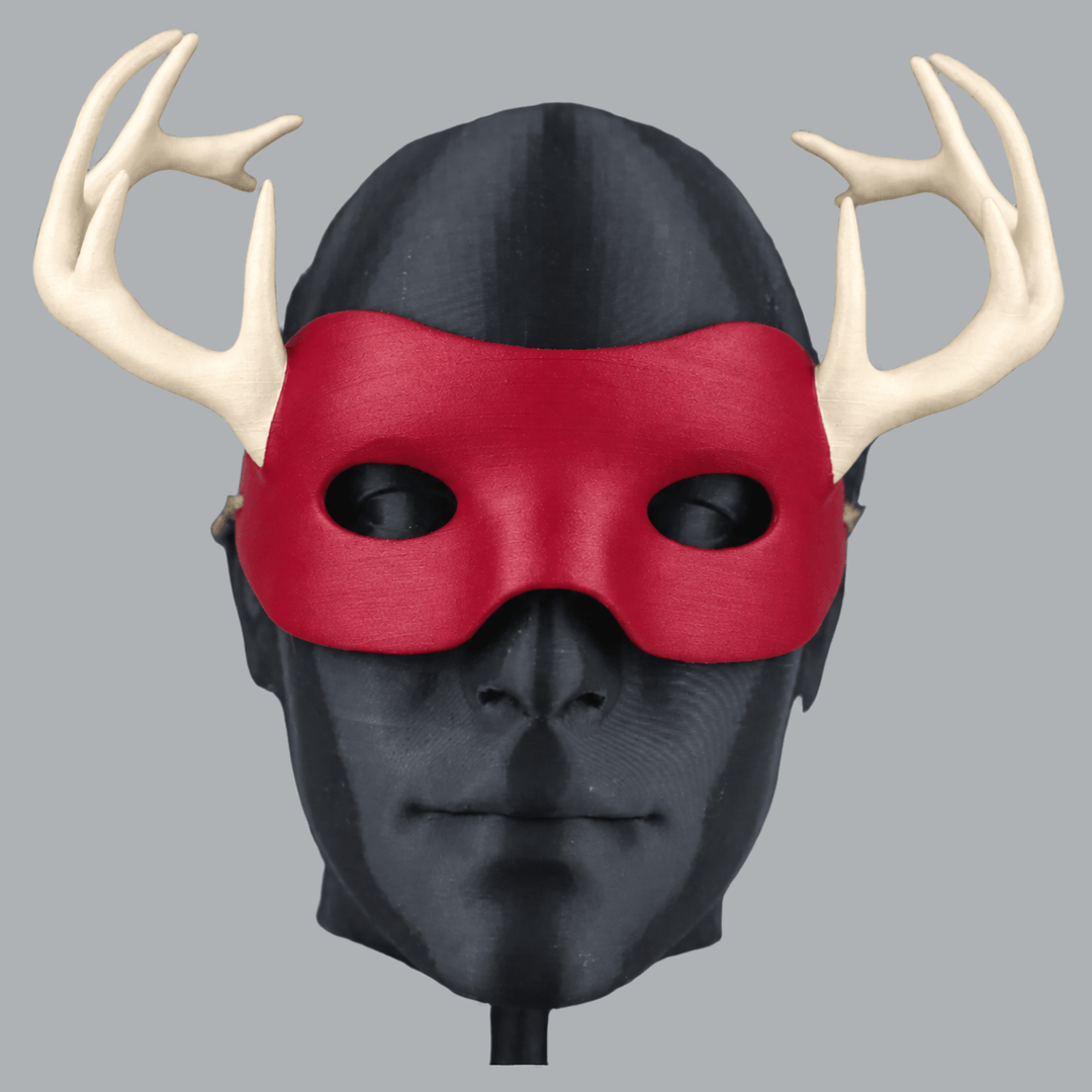 Space Armory Deer Animal Mask With Horn — Bone / Bloody Mary Masks