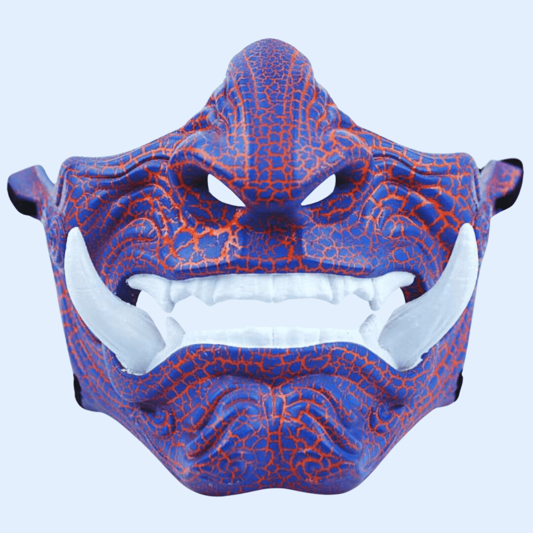 Space Armory Demon Oni Mask Blue/Orange