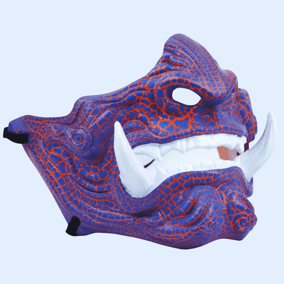 Space Armory Demon Oni Mask Blue/Orange