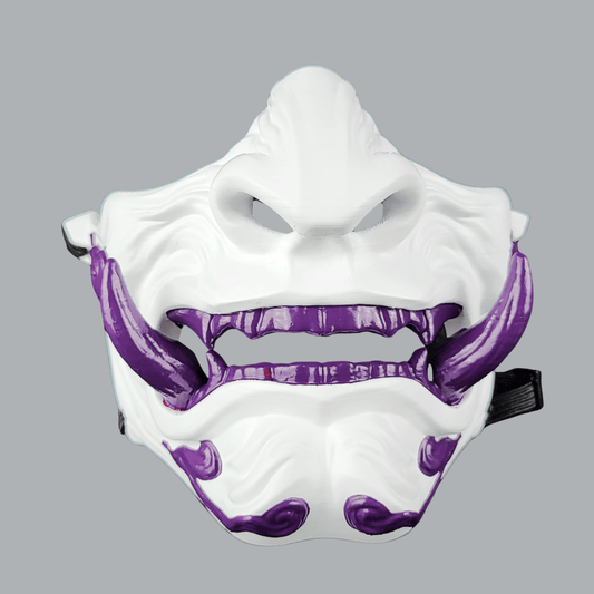 Space Armory Demon Oni Mask - White/Purple Masks