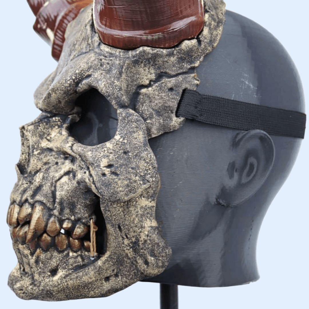Space Armory Demon Skull Mask With Horn