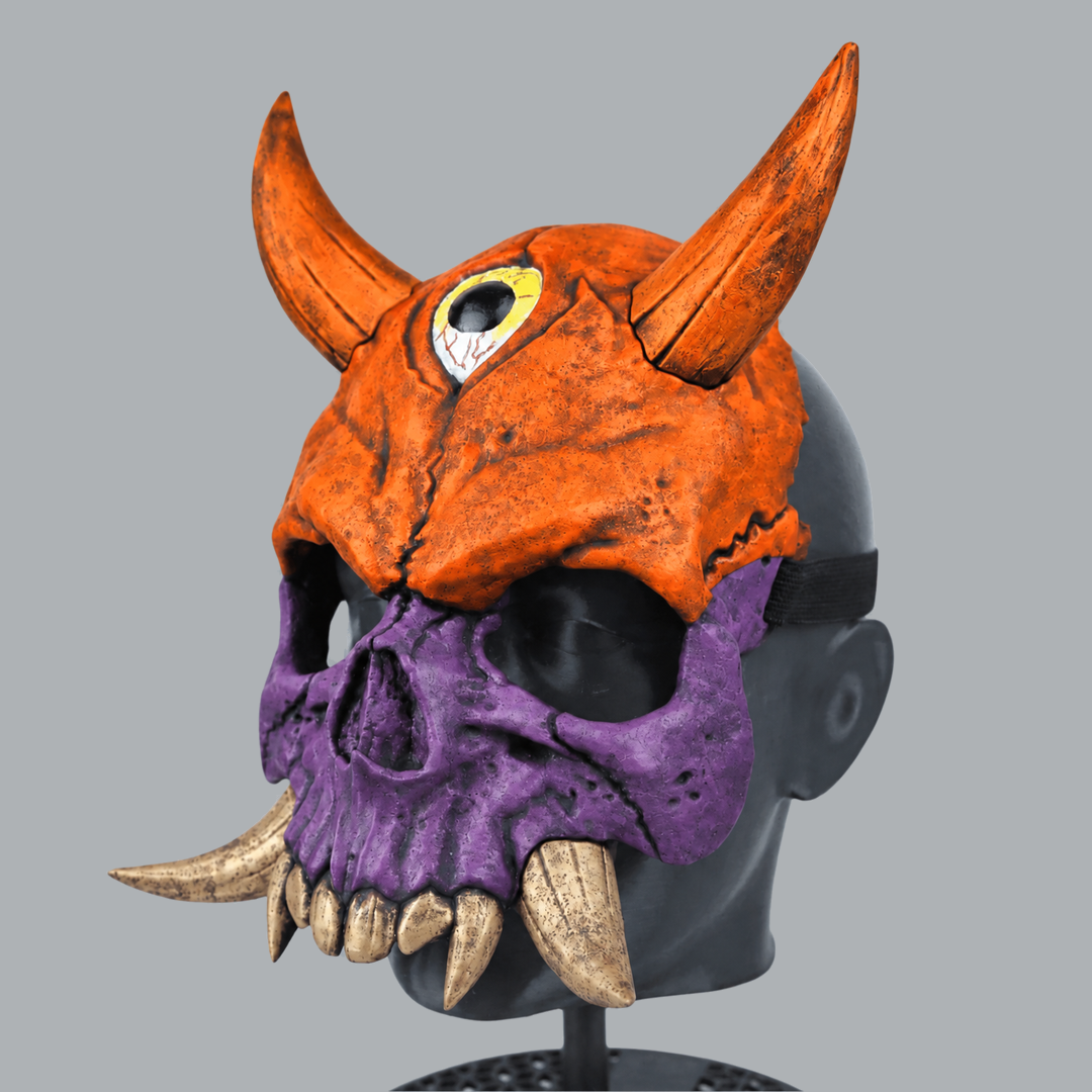 Space Armory Hannya Skull Oni Mask — Halloween / Royal Purple Masks