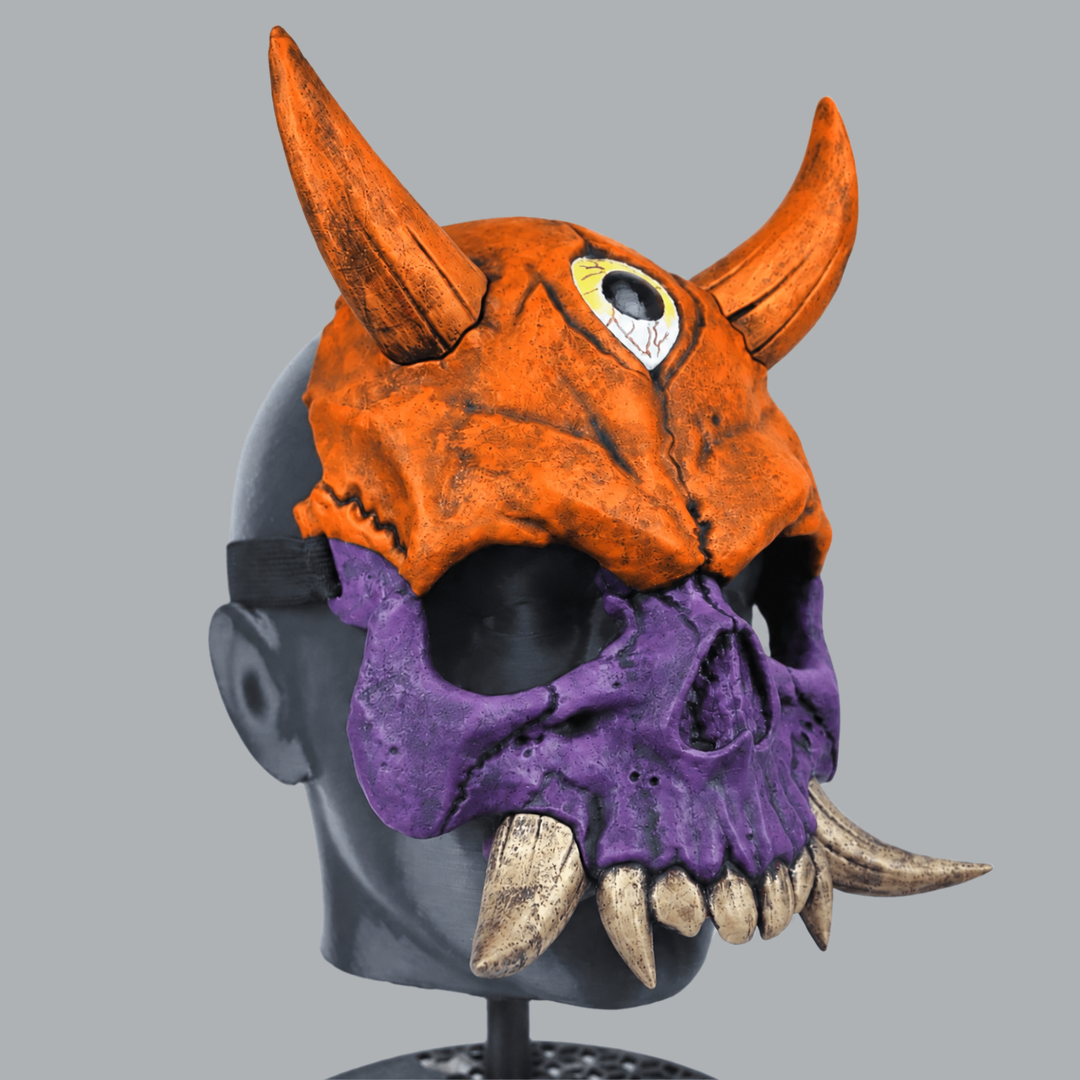 Space Armory Hannya Skull Oni Mask — Halloween / Royal Purple Masks