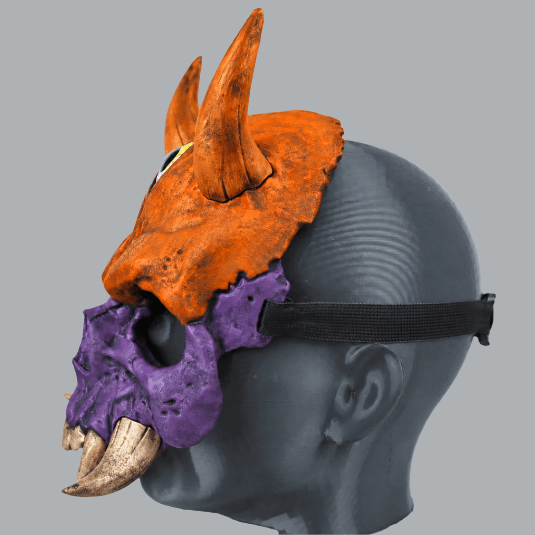 Space Armory Hannya Skull Oni Mask — Halloween / Royal Purple Masks