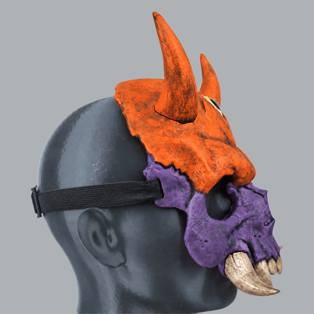 Space Armory Hannya Skull Oni Mask — Halloween / Royal Purple Masks