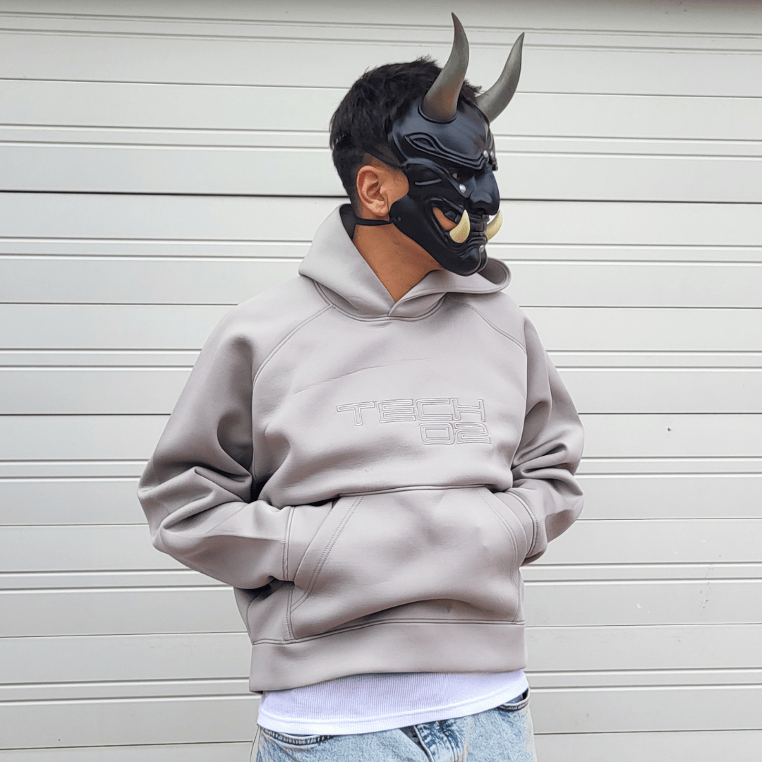 Space Armory Japanese Death Oni Mask - Matte Black Masks