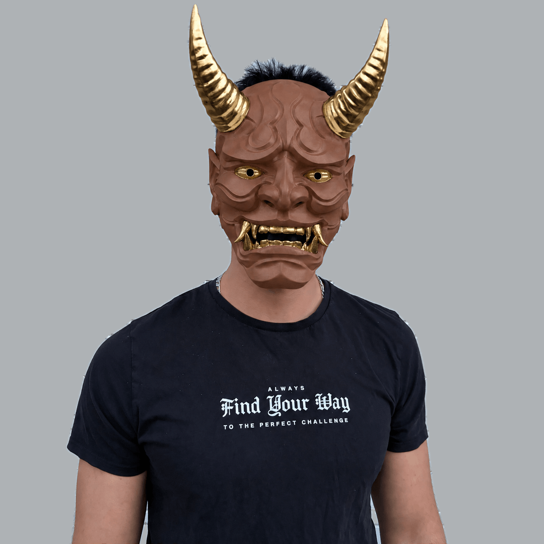 Space Armory Japanese Full Face Oni Mask - Hot Chocolate Masks