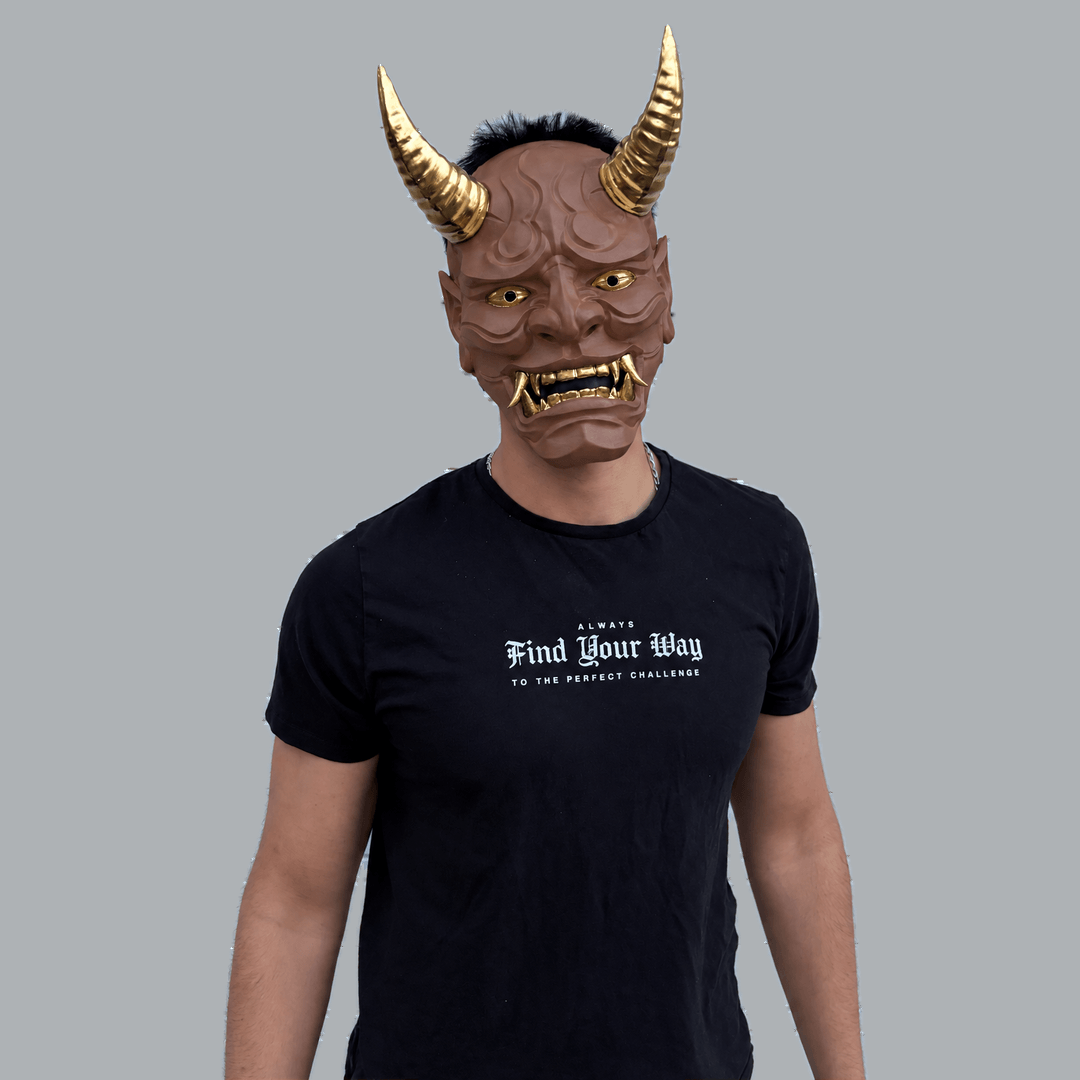 Space Armory Japanese Full Face Oni Mask - Hot Chocolate Masks