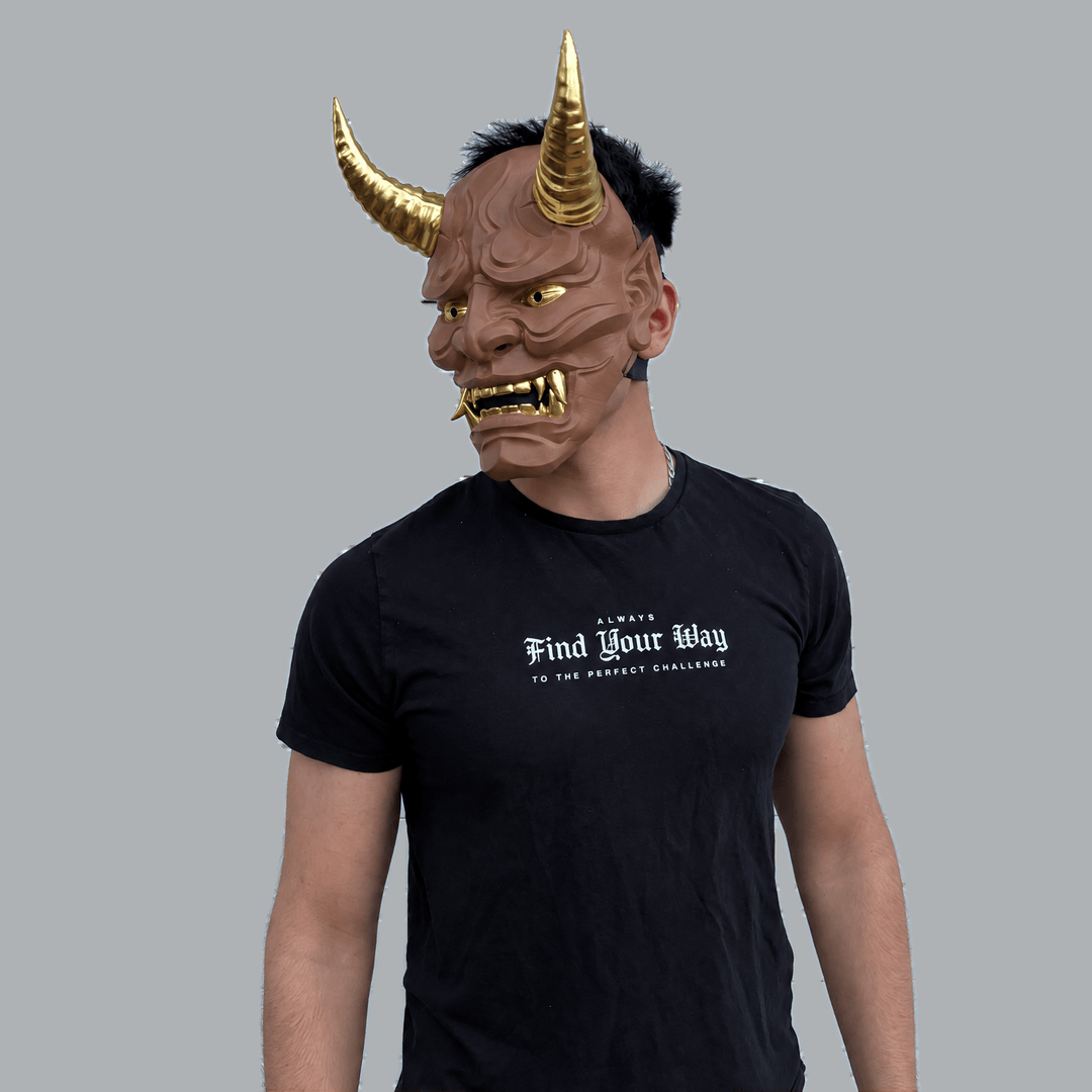 Space Armory Japanese Full Face Oni Mask - Hot Chocolate Masks